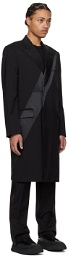 Helmut Lang Black Tuxedo Car Coat