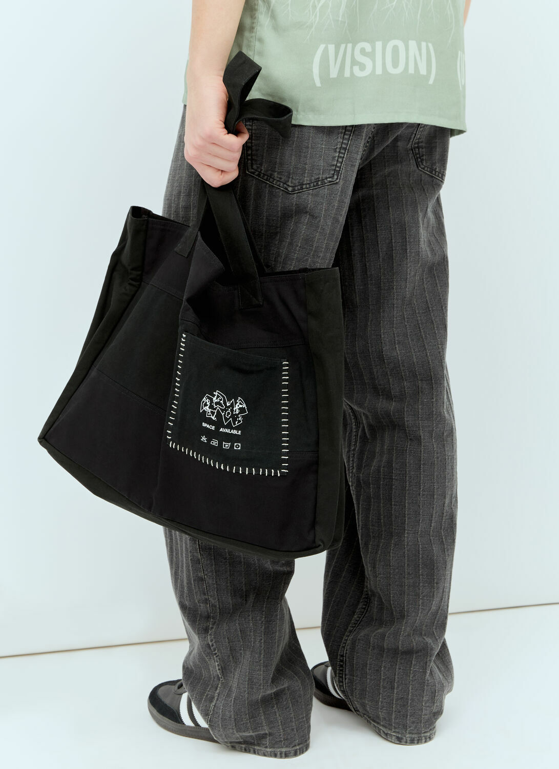 Space Available Patch Pocket Tote Bag