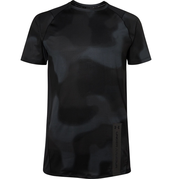 Photo: Under Armour - MK-1 Mesh-Panelled Camouflage-Print HeatGear T-Shirt - Black