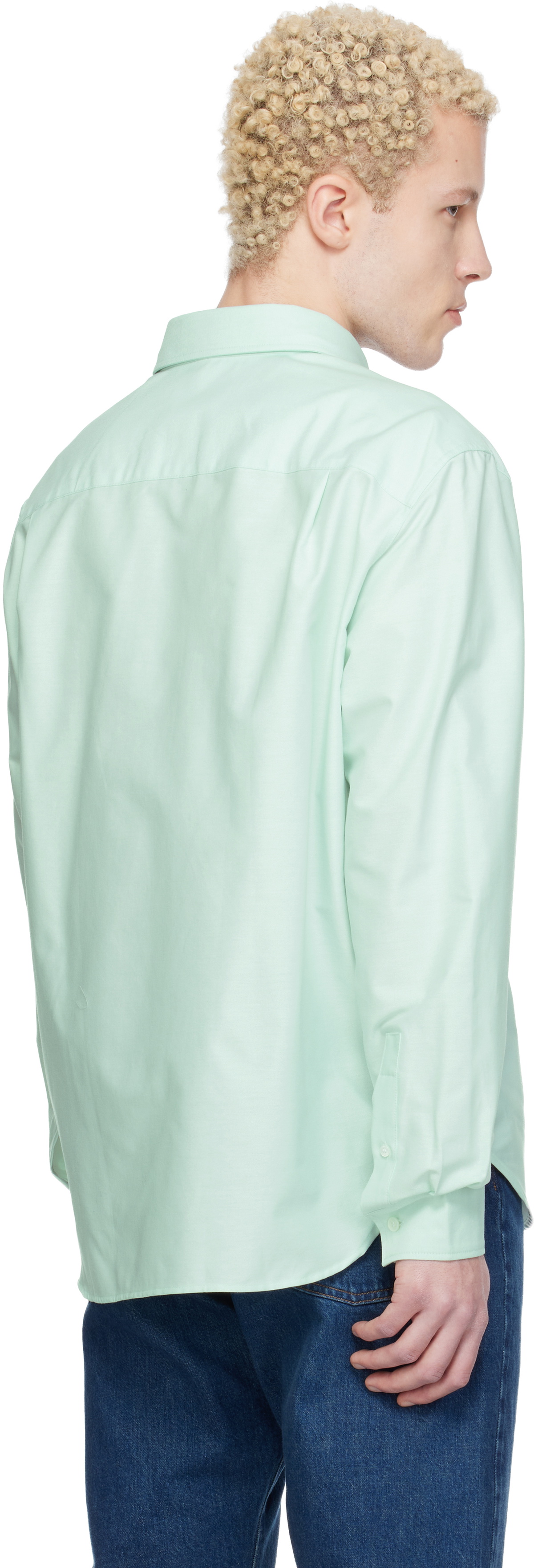 Maison Kitsuné Green Profile Fox Casual Shirt