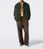 A.Presse Checked cotton and silk twill shirt