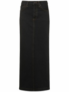 WARDROBE.NYC - Cotton Denim Midi Column Skirt