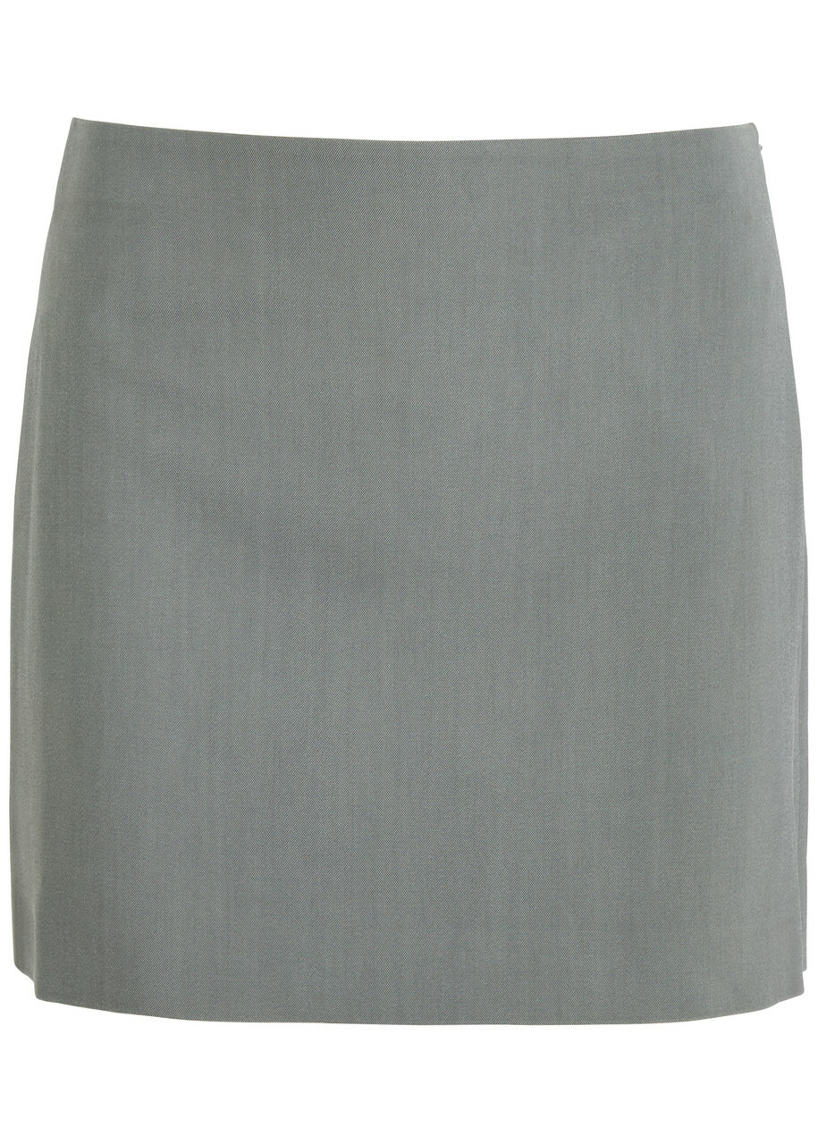 Nanushka Briel Twill Mini Skirt Grey