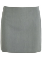 Nanushka Briel Twill Mini Skirt Grey
