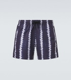 Commas Striped swim trunks