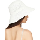TOTEME White Woven Sun Beach Hat
