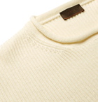 Altea - Ribbed Virgin Wool Sweater - Men - Cream