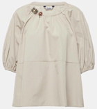 'S Max Mara Cotton poplin top