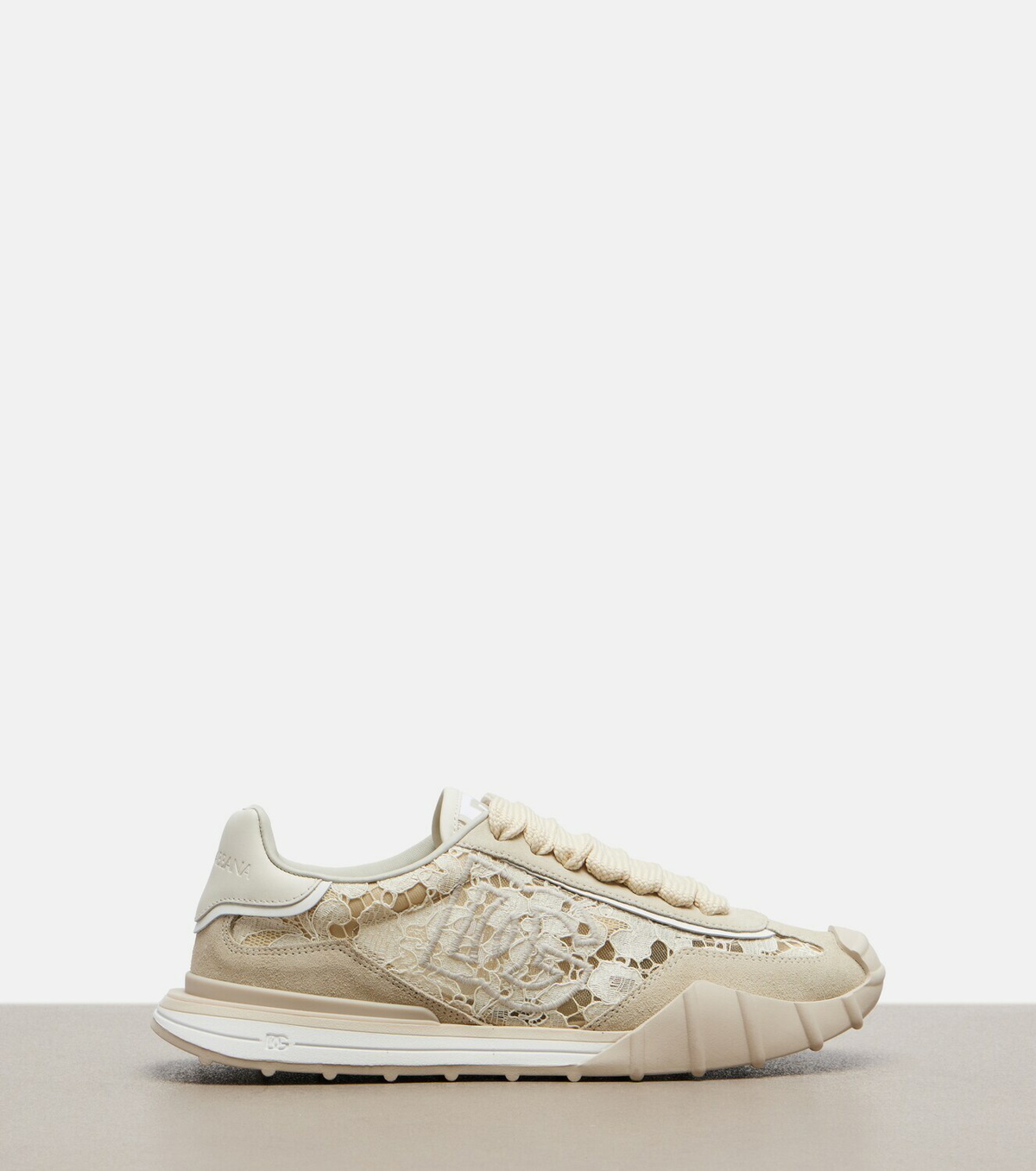 Dolce&Gabbana Runner suede-trimmed lace sneakers