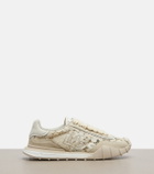 Dolce&Gabbana Runner suede-trimmed lace sneakers