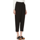 Enfold Black Tuck Cropped Trousers