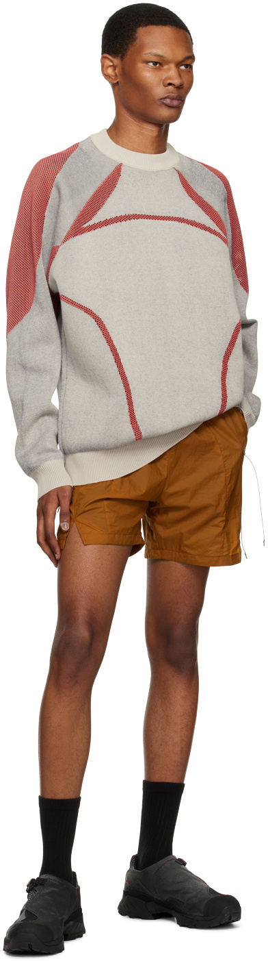 Saul Nash Taupe Raglan Sleeve Sweatshirt