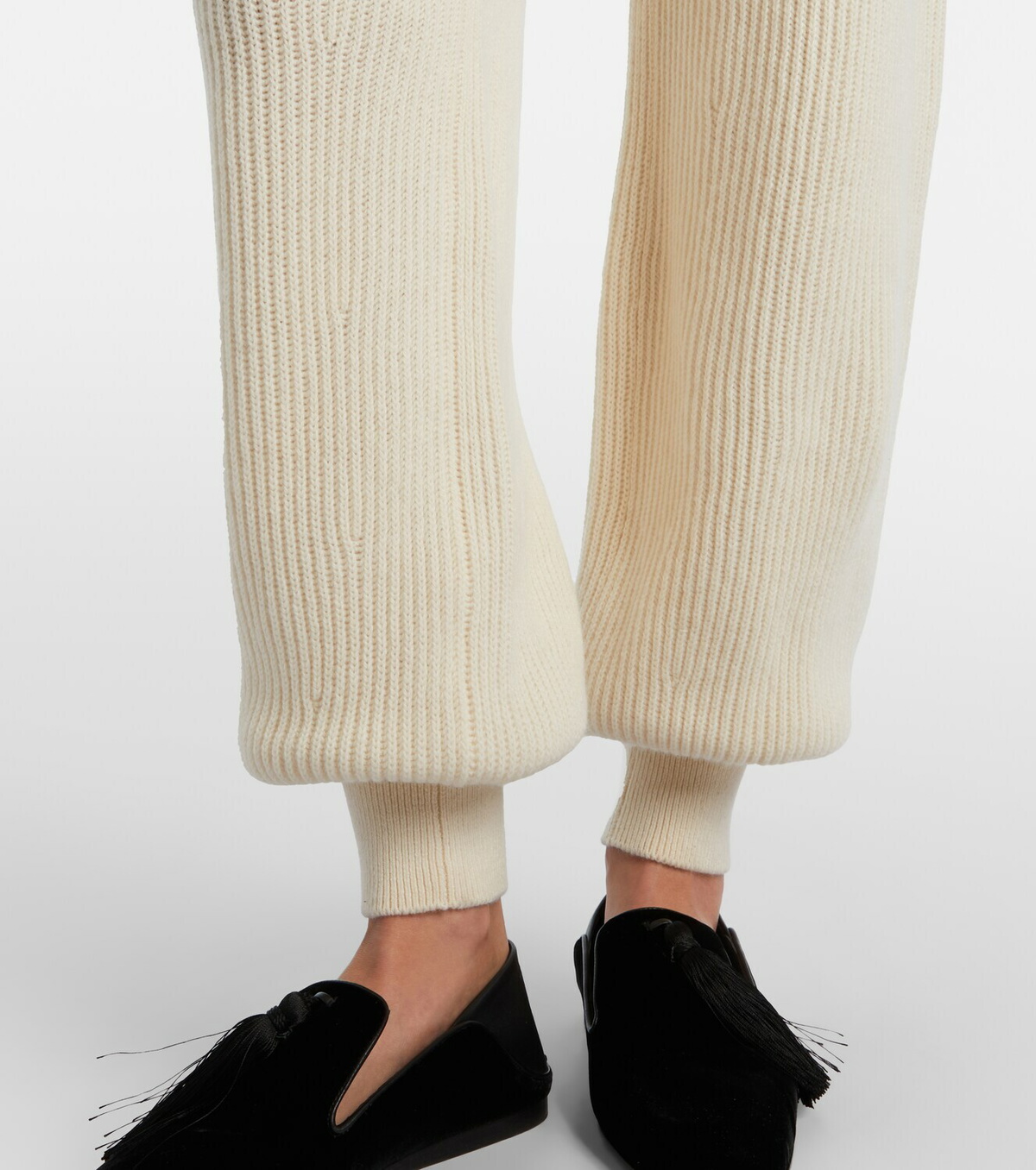 Loro Piana Juniper ribbed-knit cashmere sweatpants
