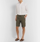 Loro Piana - Slim-Fit Linen Drawstring Shorts - Green