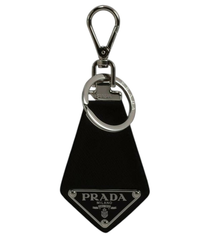 Photo: Prada Leather key ring with logo