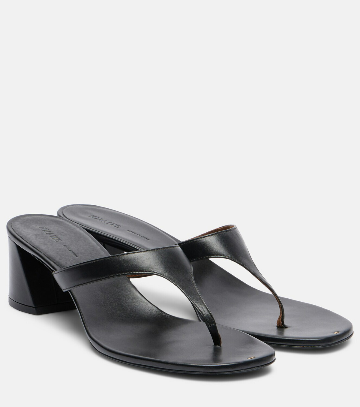 Khaite Archer 55 leather thong sandals