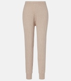 Jardin des Orangers Ribbed-knit cotton and cashmere sweatpants