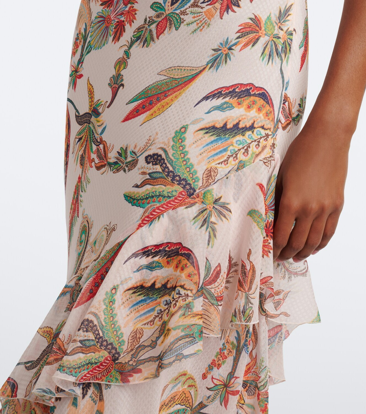 Etro Floral ruffled gown