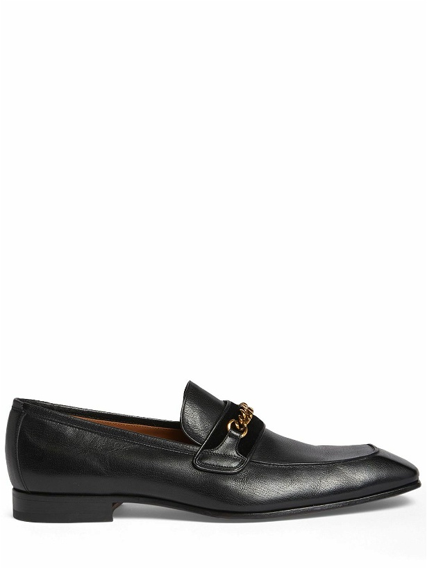 Photo: TOM FORD - Chain Leather Loafers