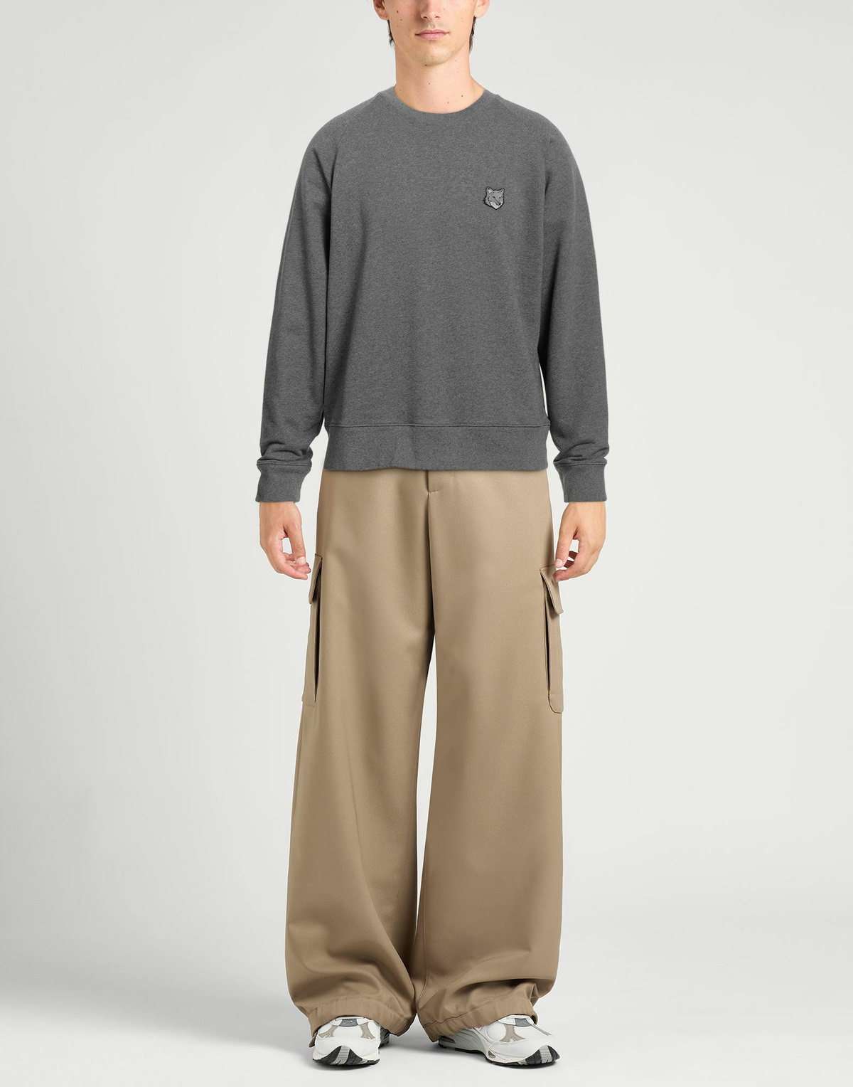 Maison Kitsuné Mens Sweatshirt in Grey
