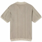Represent Open Stitch Polo Shirt in Cashmere