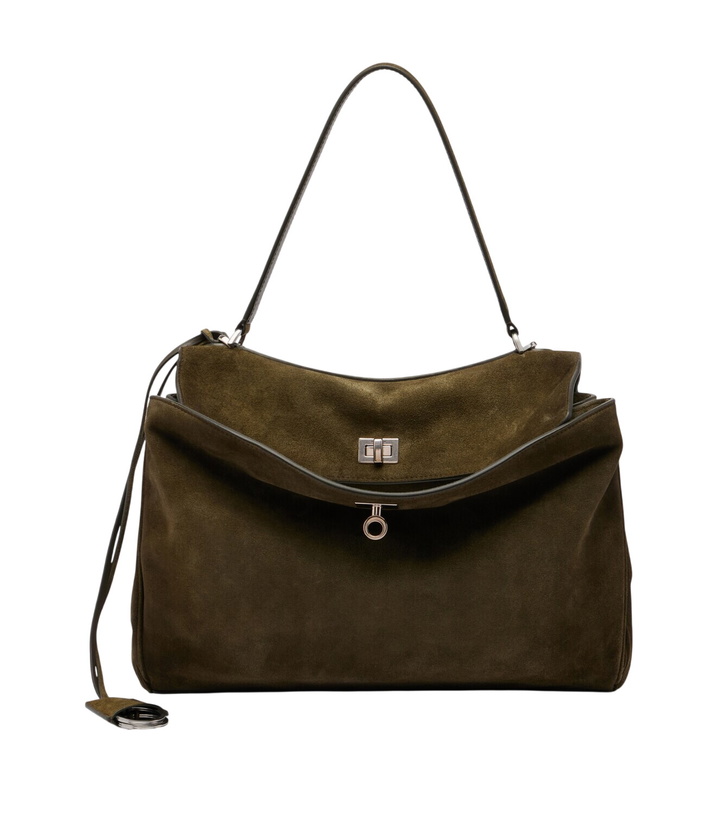 Photo: Balenciaga Rodeo Medium suede shoulder bag