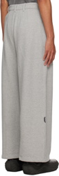 ADER error Gray Pleated Sweatpants