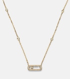 Messika Move Uno 18kt gold necklace with diamonds