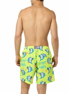 MC2 Saint Barth Man Lightweight Fabric Swim-shorts Lighting With Cryptopuppets Print | Cryptopuppets Special Edition