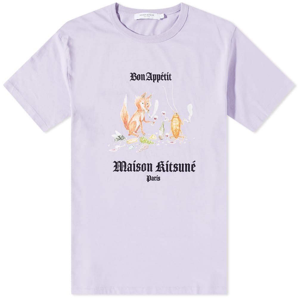 Maison Kitsuné x Olympia Le Tan Bon Appetit Classic T-Shirt in 