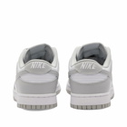 Nike Men's Dunk Low Retro Sneakers in White/Grey Fog