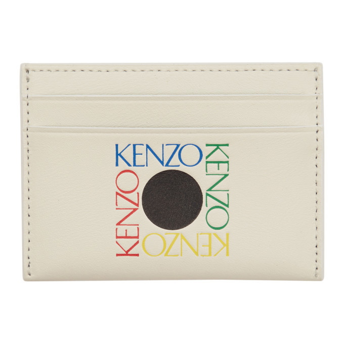 Photo: Kenzo White Square Logo Card Holder