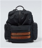 Zegna Leather-trimmed backpack