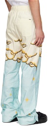 AMIRI Blue & Off-White Sunscape PJ Trousers