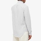 Gitman Vintage Men's Button Down Stripe Oxford Shirt in Black/White