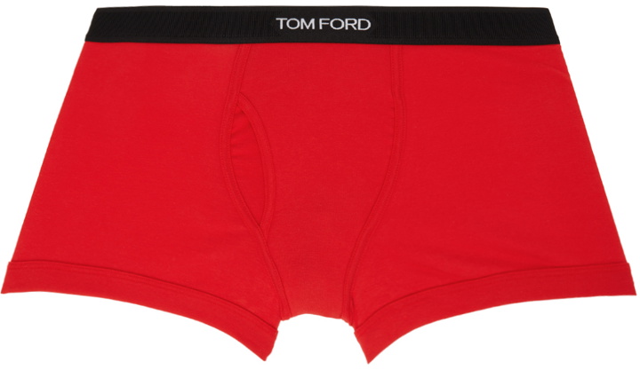Photo: TOM FORD Red Stretch Boxer Briefs