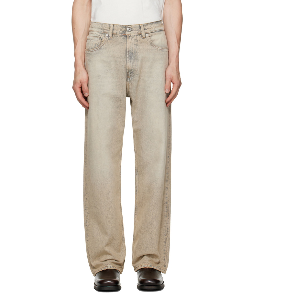OUR LEGACY WORK SHOP Emporio Armani Beige Carico Trousers Our Legacy