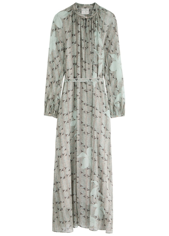 Photo: Forte_forte Printed Silk-chiffon Maxi Dress Cream