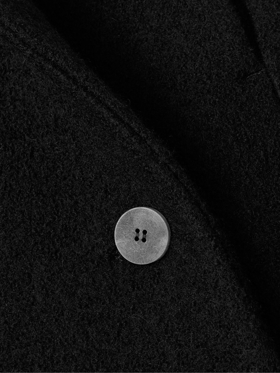 Fear of God - Oversized Double-Breasted Belted Boiled Virgin Wool Coat - Black