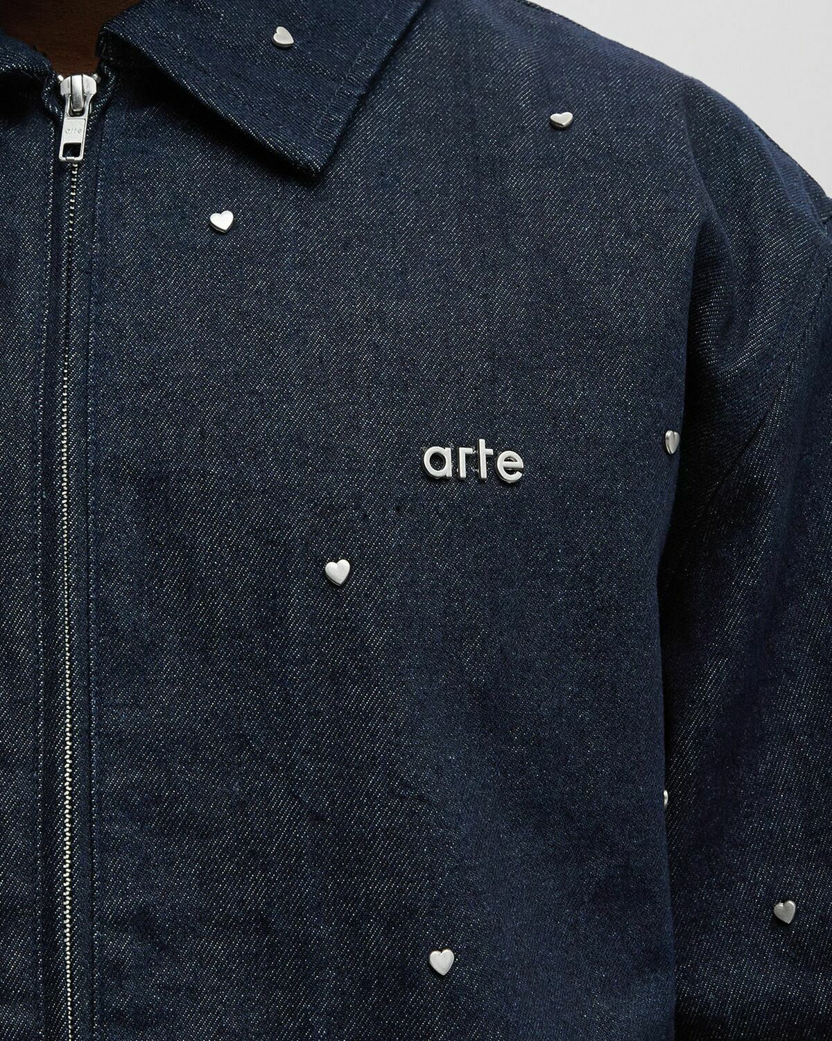 Arte Antwerp Heart Revites Denim jacket Blue Men Arte Antwerp