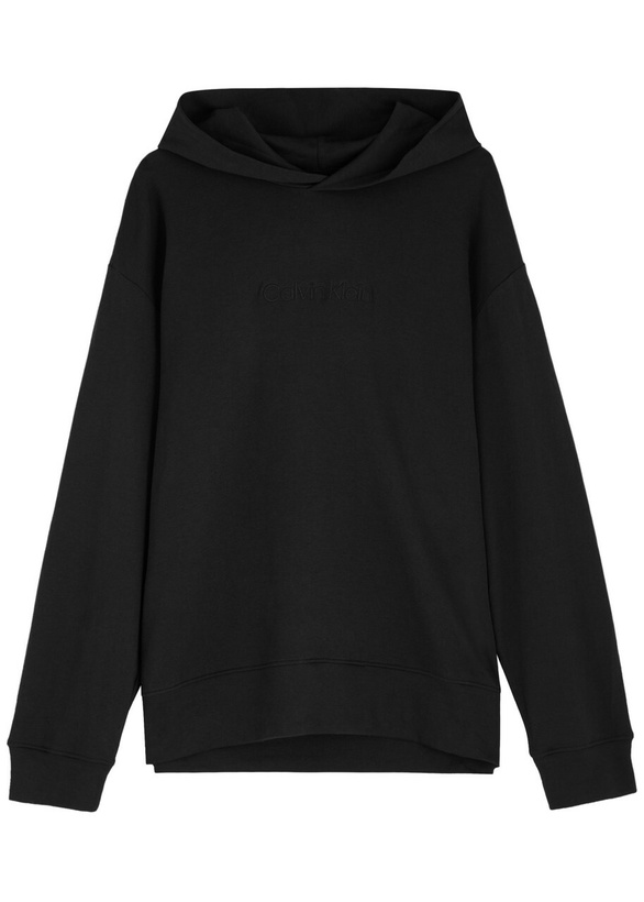 Photo: Calvin Klein Logo Hooded Stretch-cotton Sweatshirt Black
