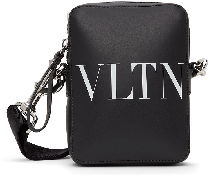 Photo: Valentino Garavani Black Small VLTN Crossbody Bag