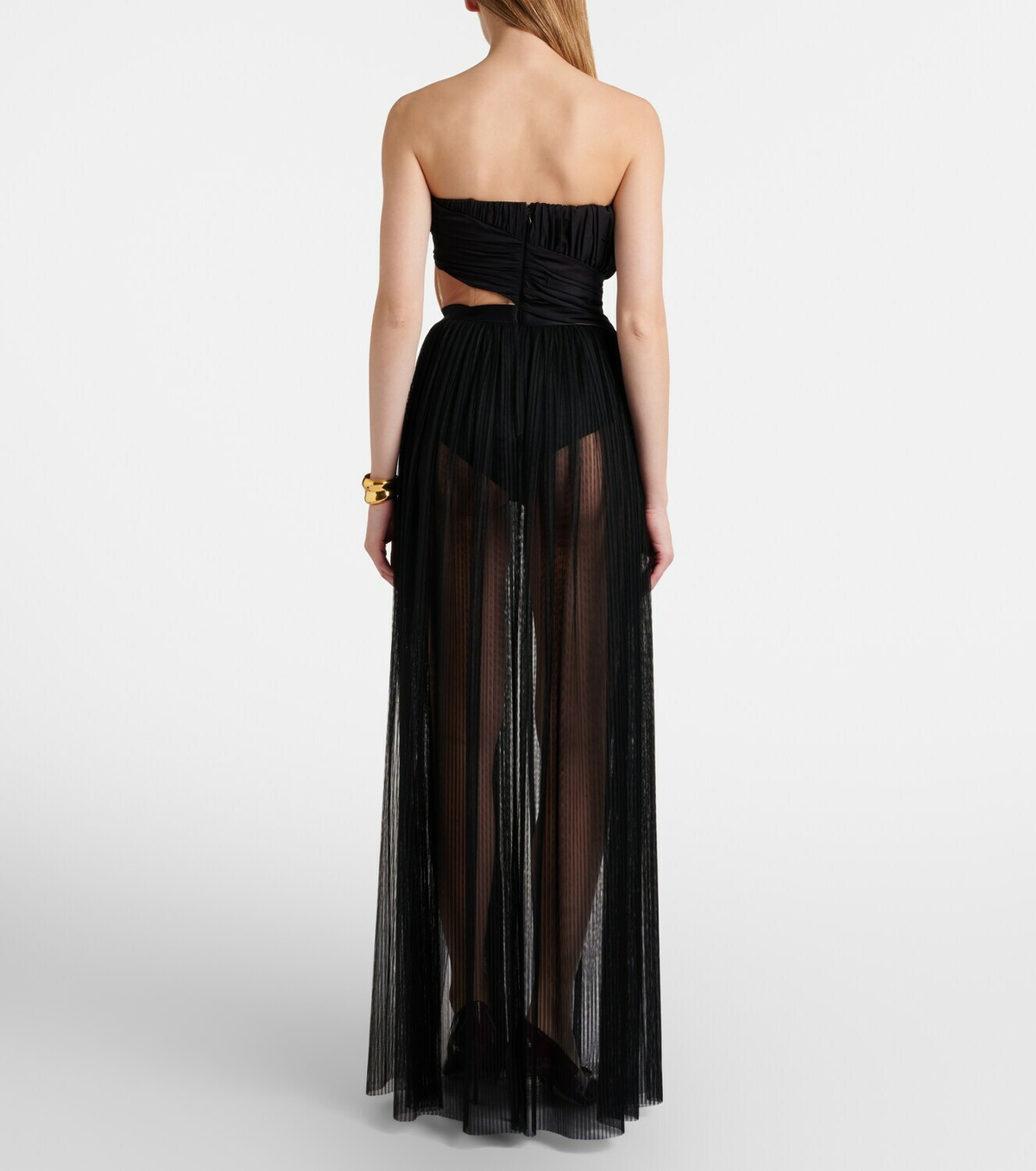 Nensi Dojaka Semi-sheer gown