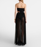 Nensi Dojaka Semi-sheer gown