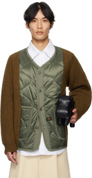 Bless Brown & Green N°80 Liningknitter Cardigan Jacket