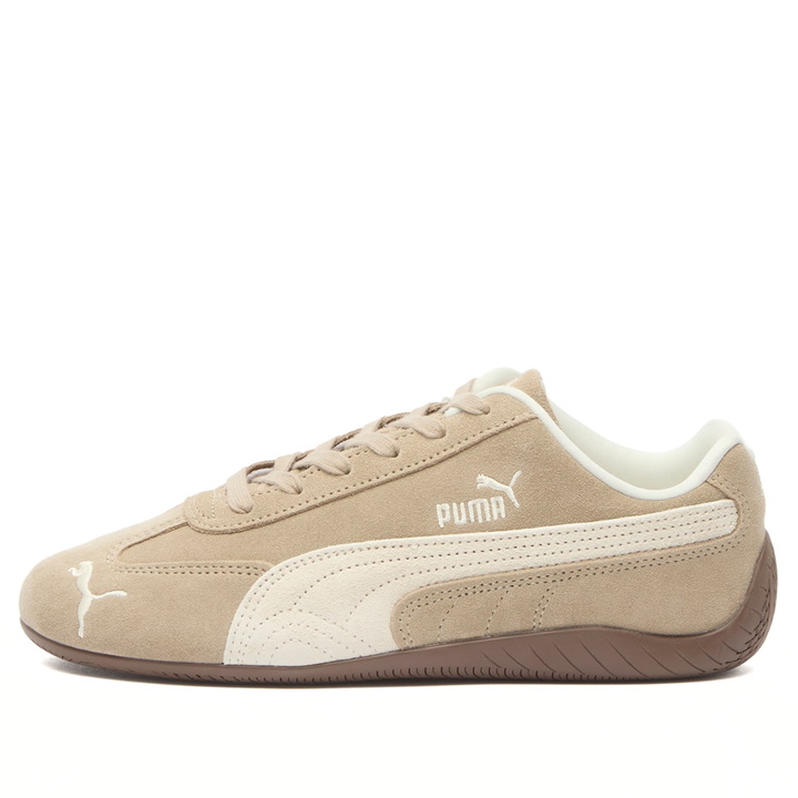 Photo: Puma Women's Speedcat Elevated Sneaker in Ice Coffee/Alpine Snow
