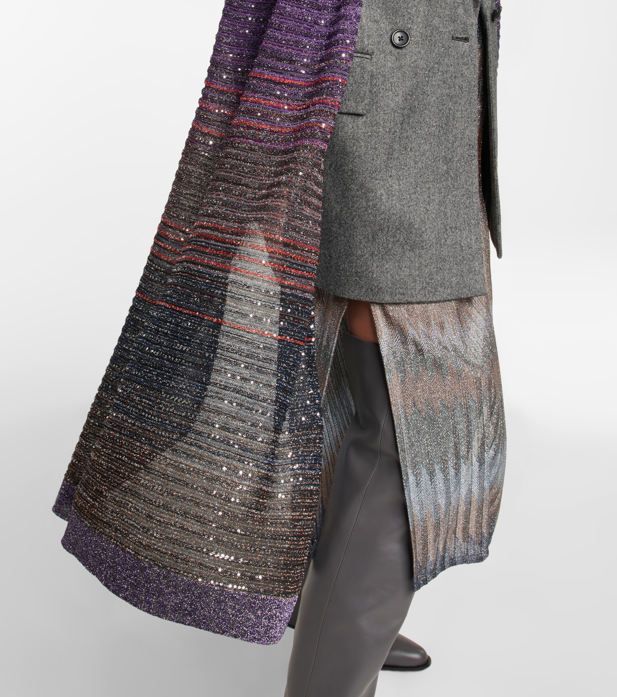 Missoni Beige Cashmere Unisex Neck Scarf