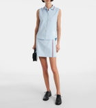 Thom Browne Sleeveless cotton polo shirt