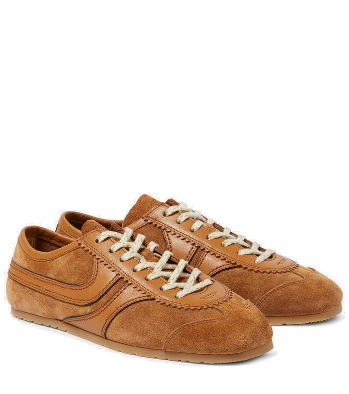 Photo: Dries Van Noten Leather and suede sneakers