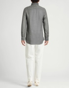 120% Lino Mens Shirt Charcoal
